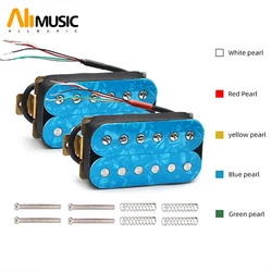 1Set N7.5K/B15K Electric Guitar Humbucker Adjustable Screw Dual Coil for 6 String Electric Guitar Coil Spliting Pickup Colorful