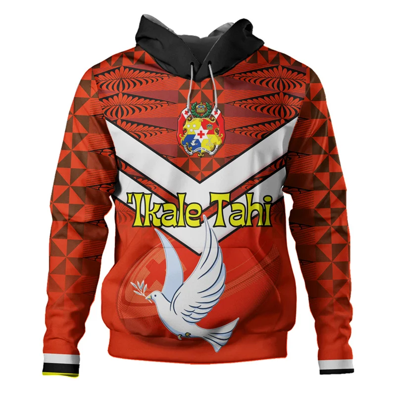 

New 3D Coat Of Arms Tapa Tonga National Day Tonga Polynesian Printing Hoodies For Men Children Fashion Hooded Hoody Pullover Top