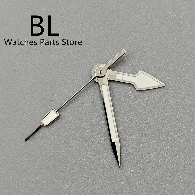 BL Silver Watch Hands Green Luminous Hands Pointers Fit NH35 NH36 ETA2824 PT5000 Movement Replacement Watch Parts