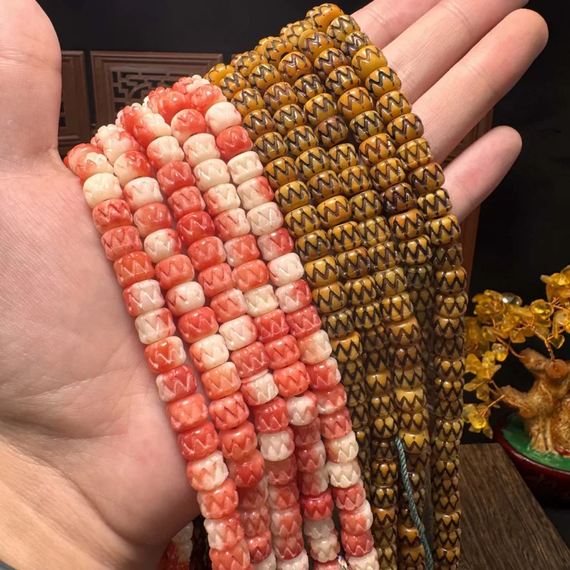 Yak Bone Semi-Finished Tibetan Style Swallow 110 Buddhist Prayer Beads