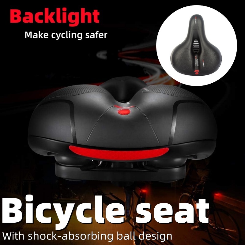  Universal Bicycle Seat for Mountain Bikes Thick Soft Breathable Shock Absorbing Ball Style Comfortable Dynamic Cycling Saddle 