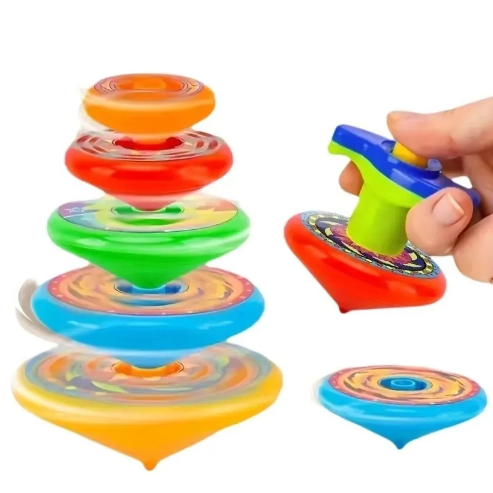 

Five-Layer Stacking Spinning Top Launcher Colorful Parent-Child Interactive Gyroscope Set Fun Flying Stacking Gyroscopes
