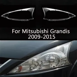 For Mitsubishi Grandis 2009-2015 front Car Headlight Cover Lens Shell Lampcover Lampshade Headlamp housing