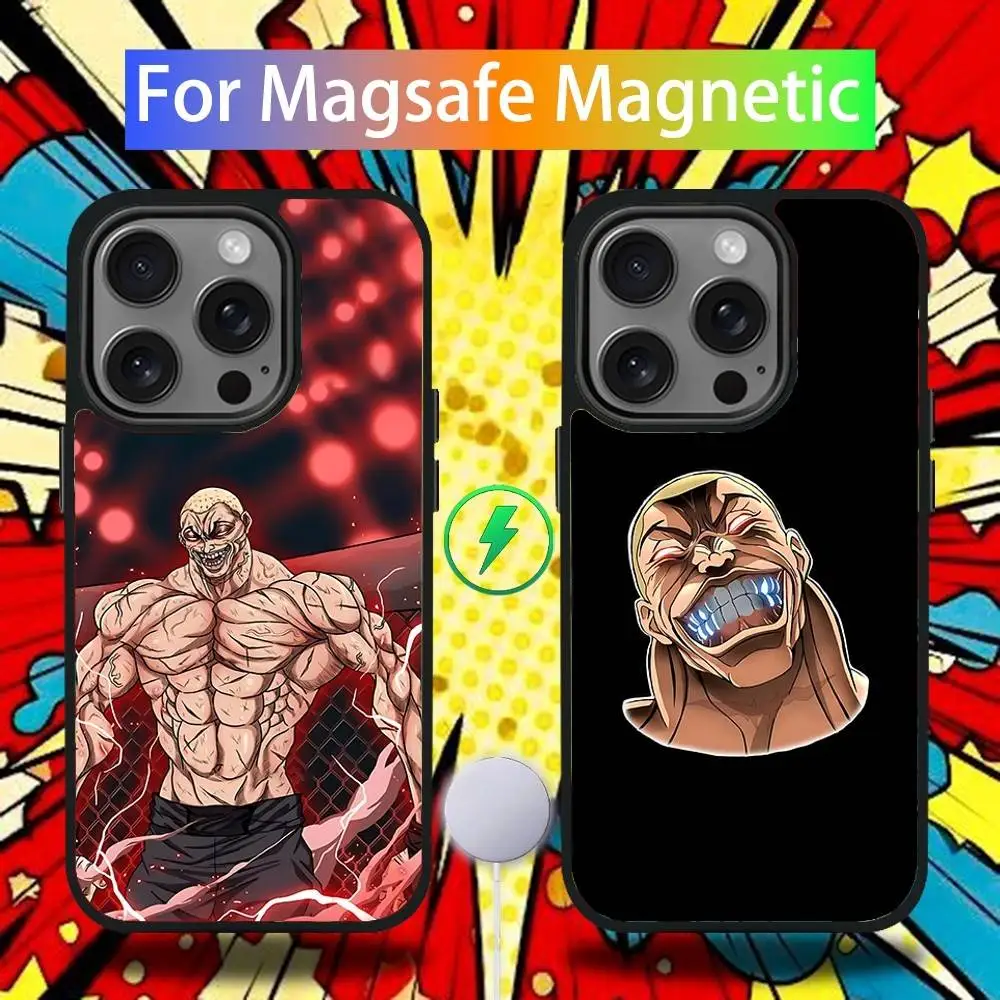 

Jack Hanma B-Baki Phone Case For iPhone 17,16,15,14,13,12,11,Pro,Max,Plus,Mini,SE4,E Magnetic Magsafe Wireless Charging