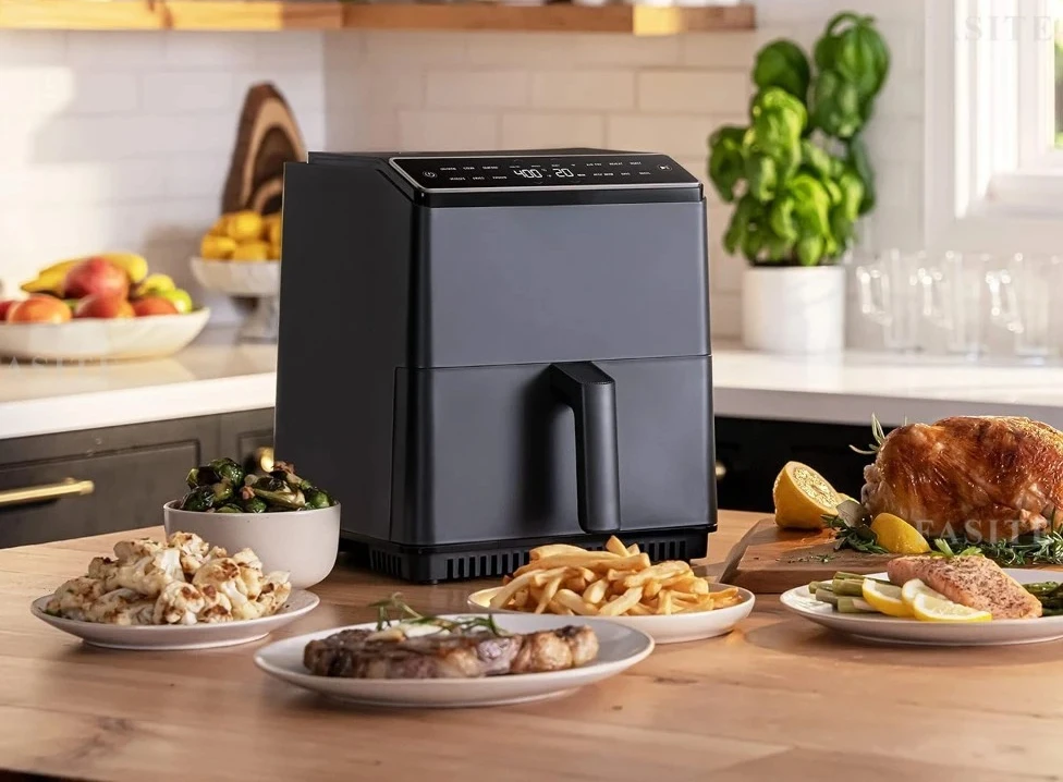 Air Fryer Dual Blaze, Precise Temps Prevent Overcooking, Heating Adjusts for a True Air Fry, Bake, Roast, and Broil,