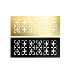 Aluminum alloy rectangular air vent grille ventilation cover Closet Shoe Wardrobe Cabinet Mesh Hole louver vent home Decor cover