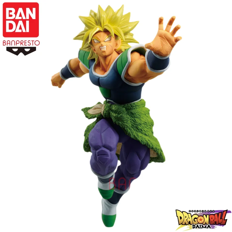 En stock, figura de acción original de Bandai Banpresto Dragon Ball Match Makers Broli, modelo de muñeca, figura nueva en caja