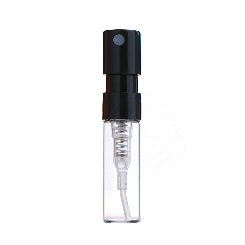 1ml Perfume Sample Bottle Clear Mini Glass Perfume Spray Refillable Bottle Empty Sample Bottle For Essential Oils Dispenser