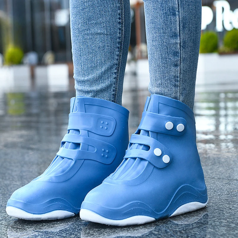 Girl Rain Shoes Women Waterproof Shoe Boy Cover Anti Slip Thickened Durable Botas De Lluvia Botas De Lluvia Para Mujer Для Обуви