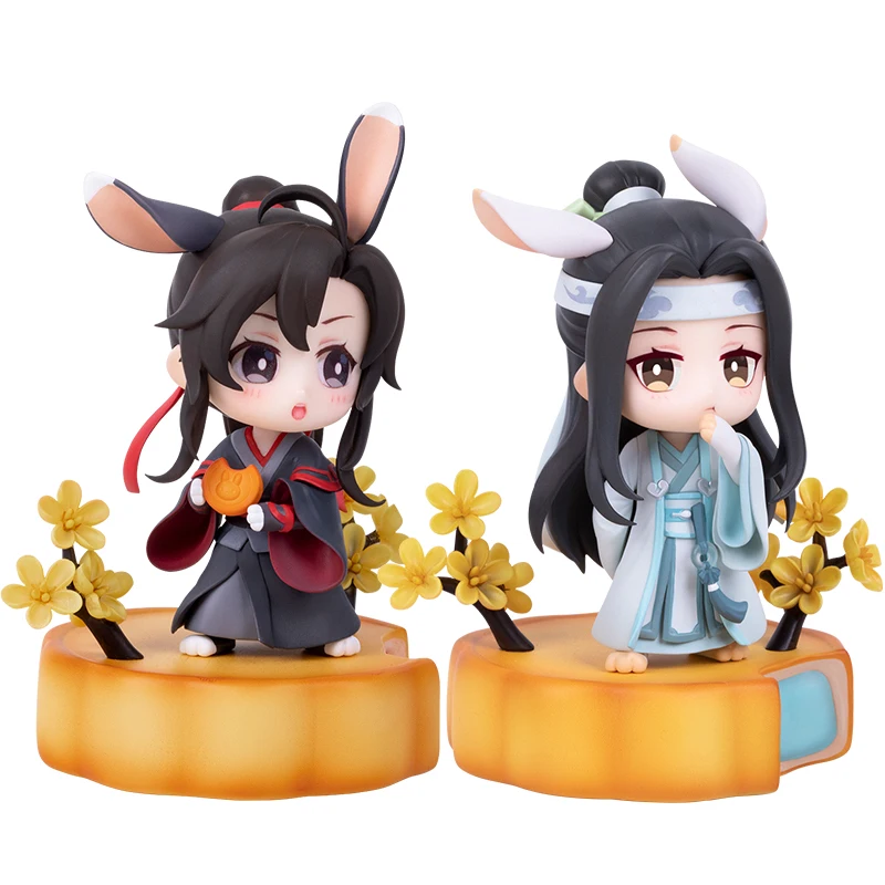 Anime Mo Dao Zu Shi Action Figure Set Wei Wuxian Lan Wangji Mid-autumn Series Invite Month Stand Collection Model Toy Kids Gift