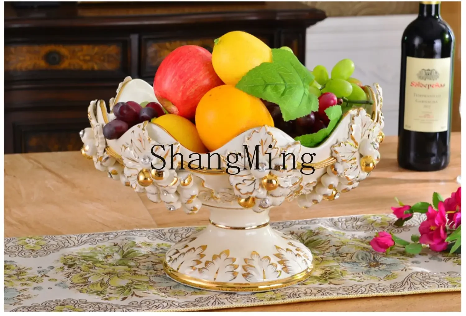 

ZYY ceramic fruit plate living room creative home fruit plate set coffee table decoration ornament