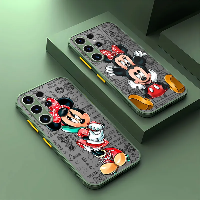 Phone Case for Samsung Galaxy A42 A11 A12 A31 A72 A73 A22 A32 A23 A52 A21s A13 A33 A53 Disney Mickey Minnie Cover