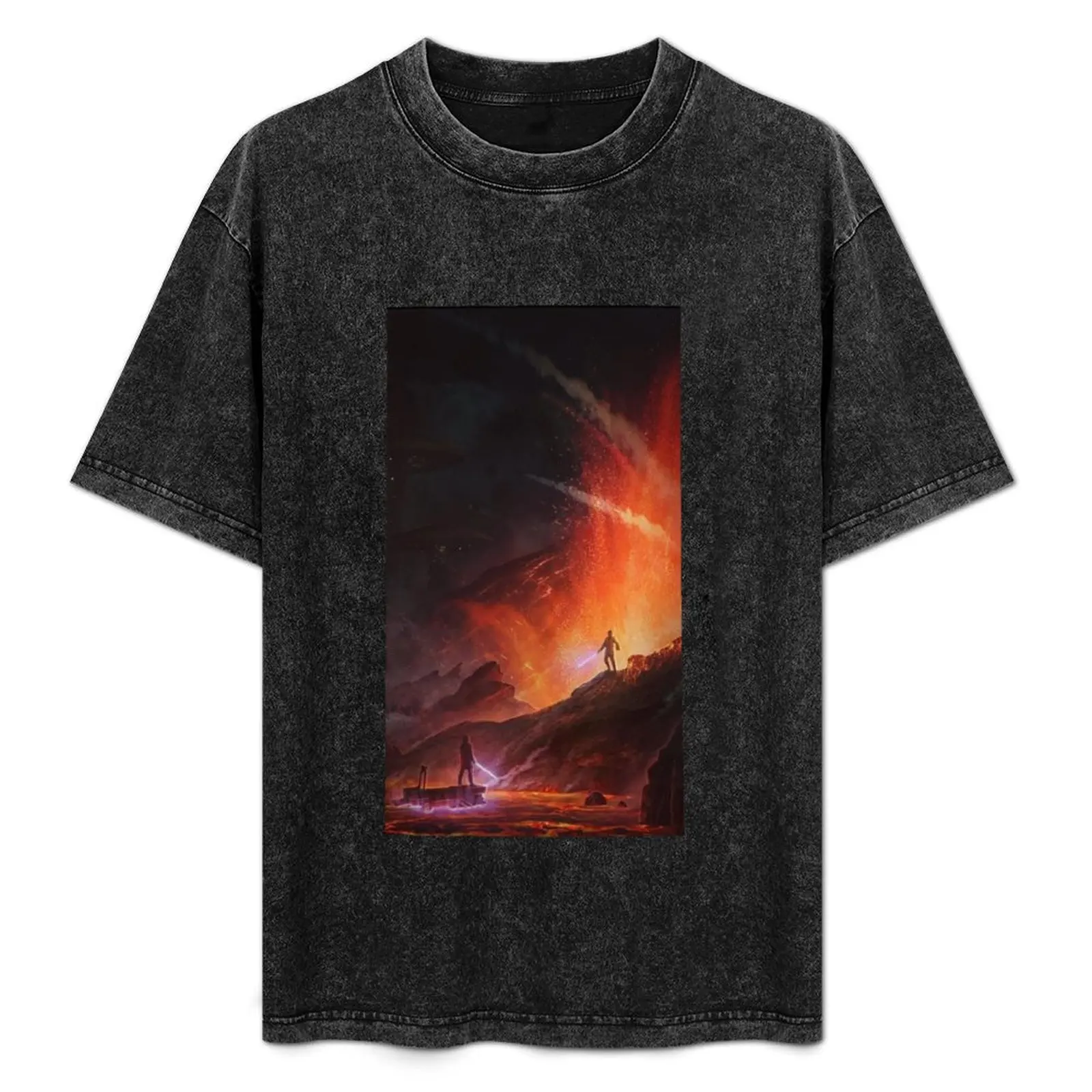 

Duel on Mustafar T-Shirt Casual All Match Short Sleeve T-Shirt