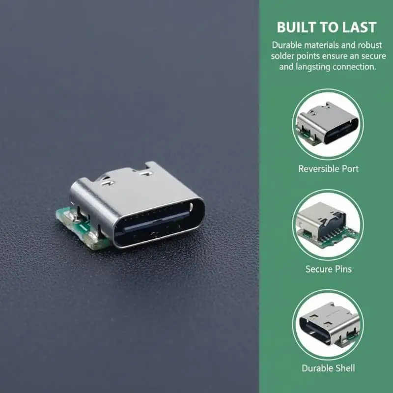 【C】1Pcs For NDSL Convert To USB-C Mod USB Type C Charging Socket Replacement For NDS Lite USB-C Charge Port Game Accessories