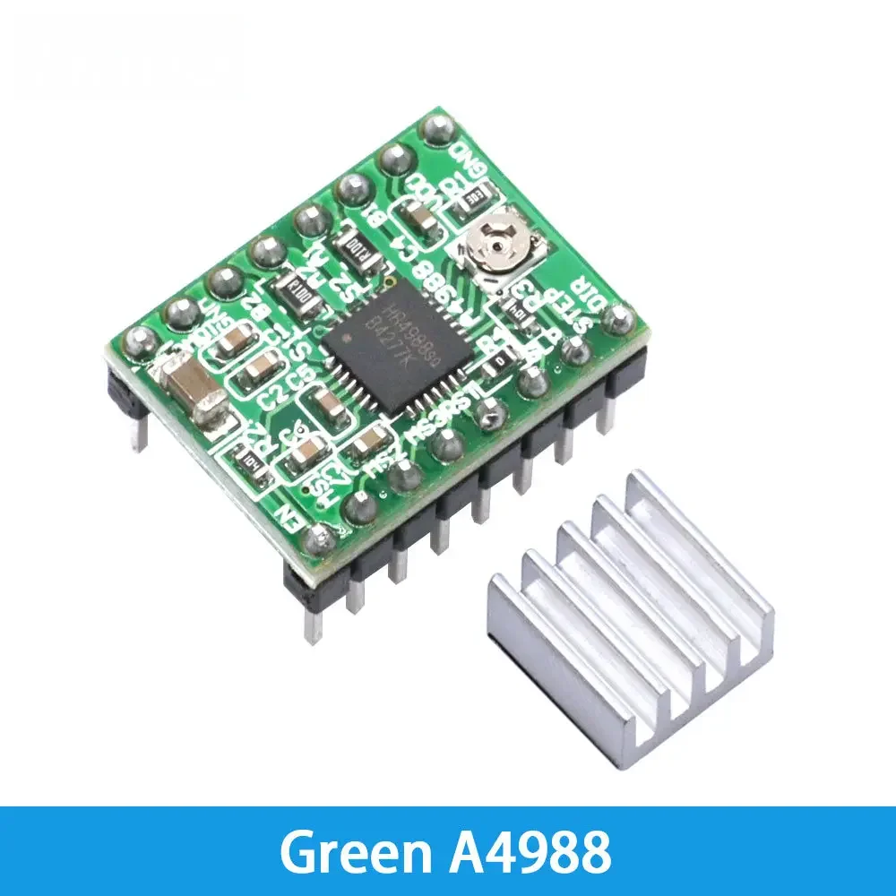 High-Performance StepStick Motor Driver – A4988/DRV8825 with Thermal Heatsink for RAMPS 1.4 3D Printer Upgrades AT2100