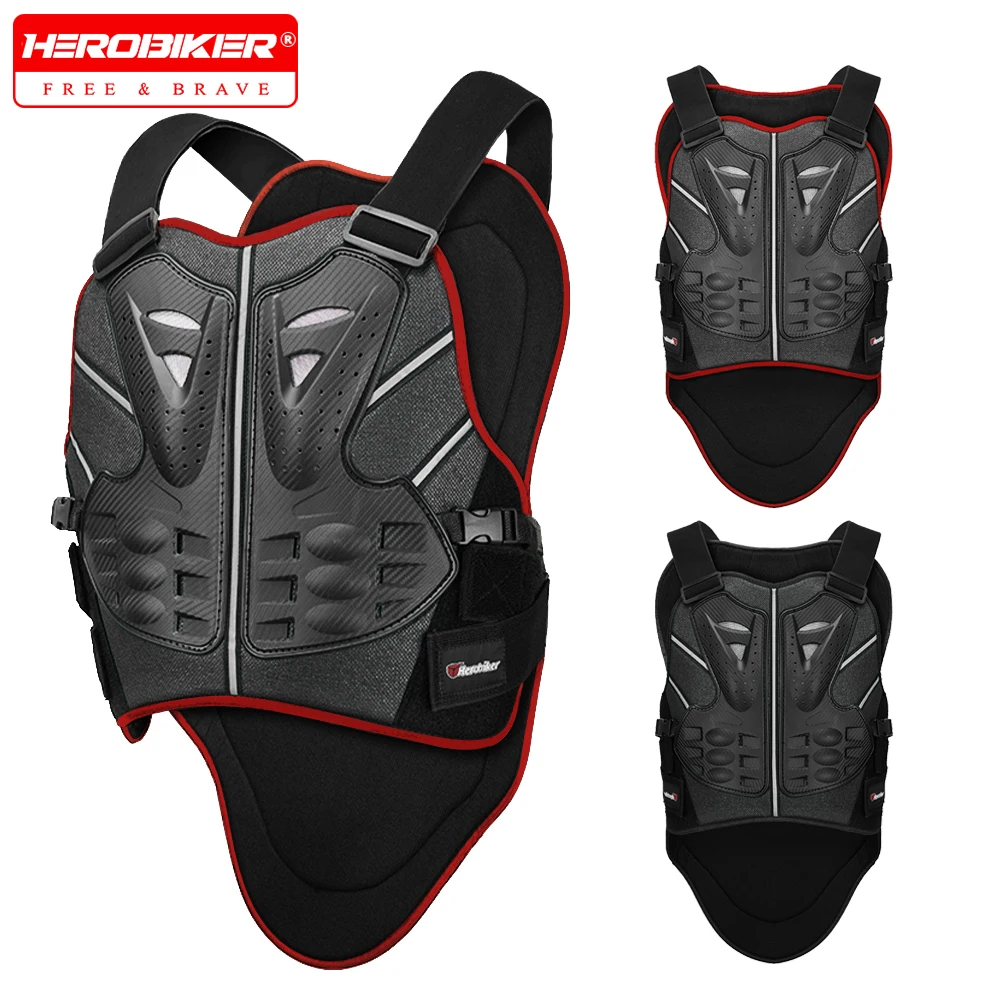 

HEROBIKER Motorcycle Armor Anti Fall Anti-collision Off-road Riding Protection Vest Outdoor Extreme Sports Chest Back Protection