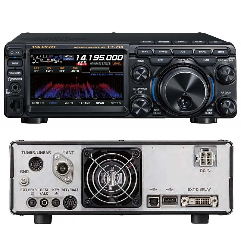 Yaesu FT-710 100 Вт HF 50 МГц CW AM FM Band AESS Коротковолновое радио Компактный HF SDR Аматорский трансивер Рация Мобильная база Радио