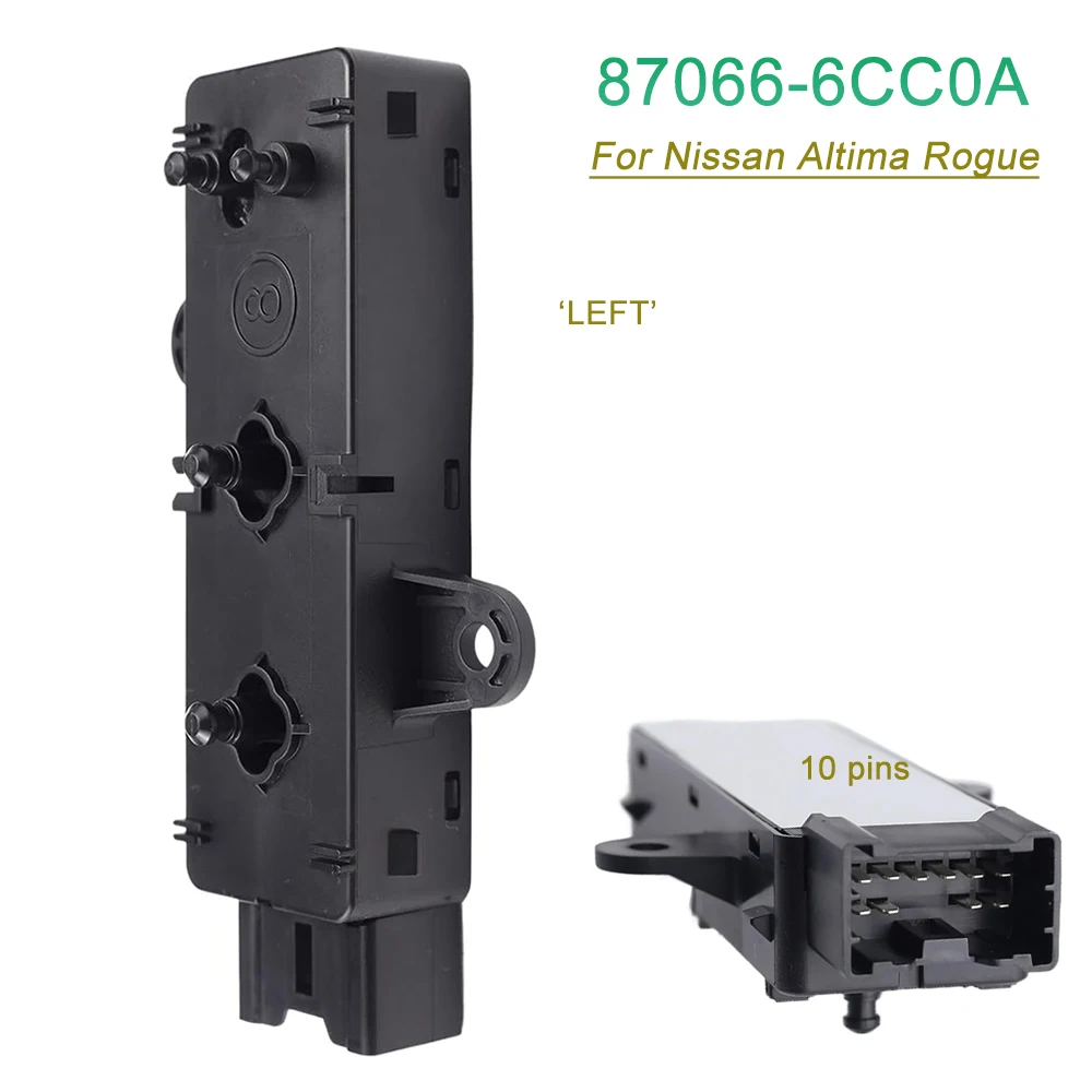 Interruptor de Control del Asiento Eléctrico Delantero Izquierdo (Lado del Conductor) para Nissan Altima Rogue 2019-2024, 87066-6CC0A 870666CC0A, Repuestos de Auto