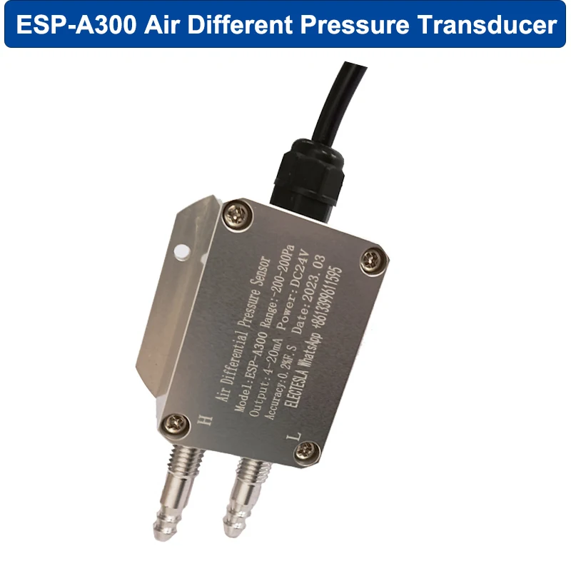 Input -50-0-50Kpa 0-10V 5V 4-20mA RS485Output Pressure Sensor Wind Differential Transmitter Air Differential Pressure Transducer