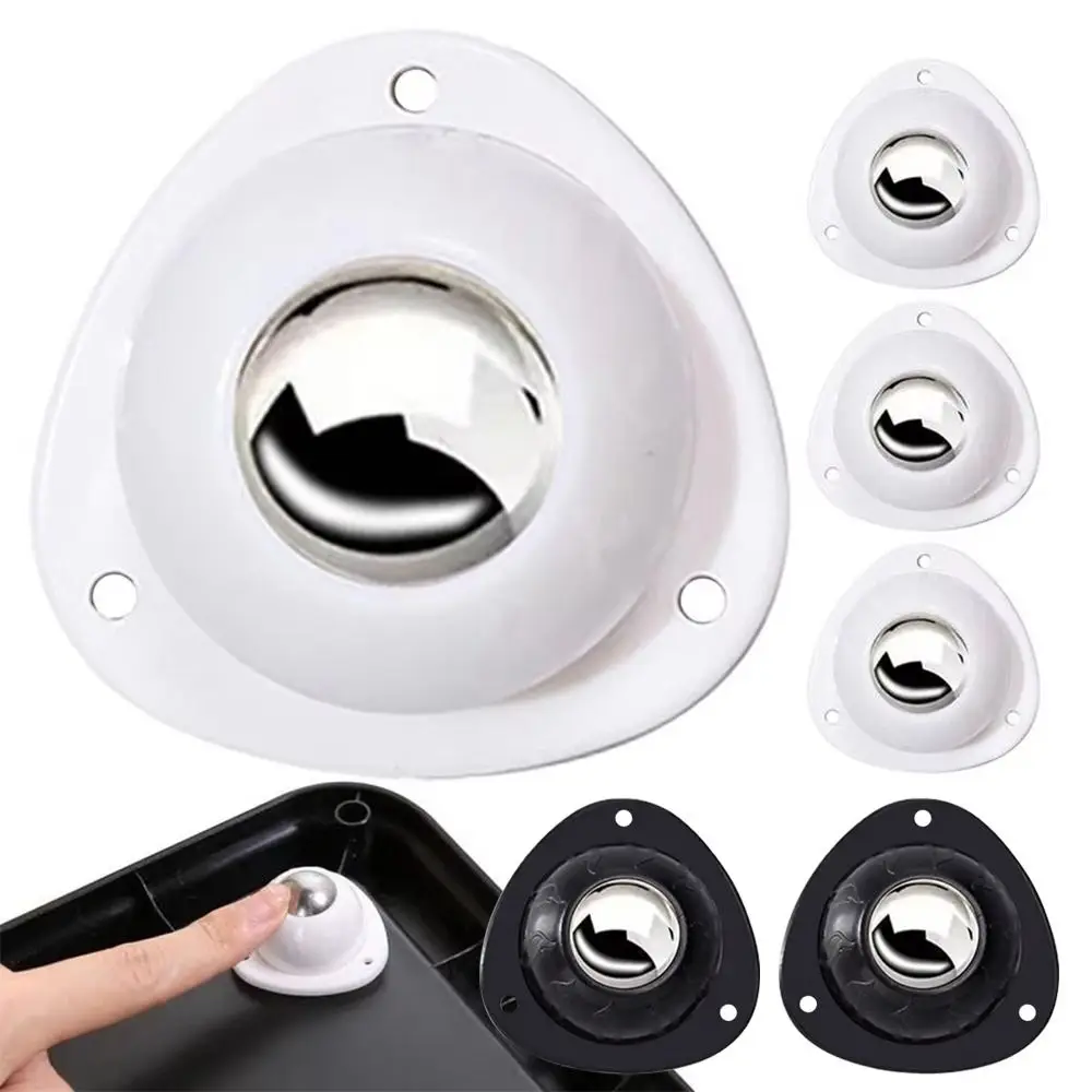 4Pcs/set Self Adhesive Caster Wheel 360 Swivel Heavy Duty Moving Furniture Casters Mini Mute Plastic Rolling Pulley