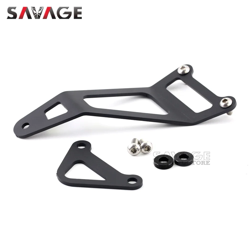 Rear Foot Pegs Footrest Blanking Plate For YAMAHA MT03 MT 03 25 YZF R25 R3 2014-2023 Motorcycle Exhaust Hanger Bracket YZFR25