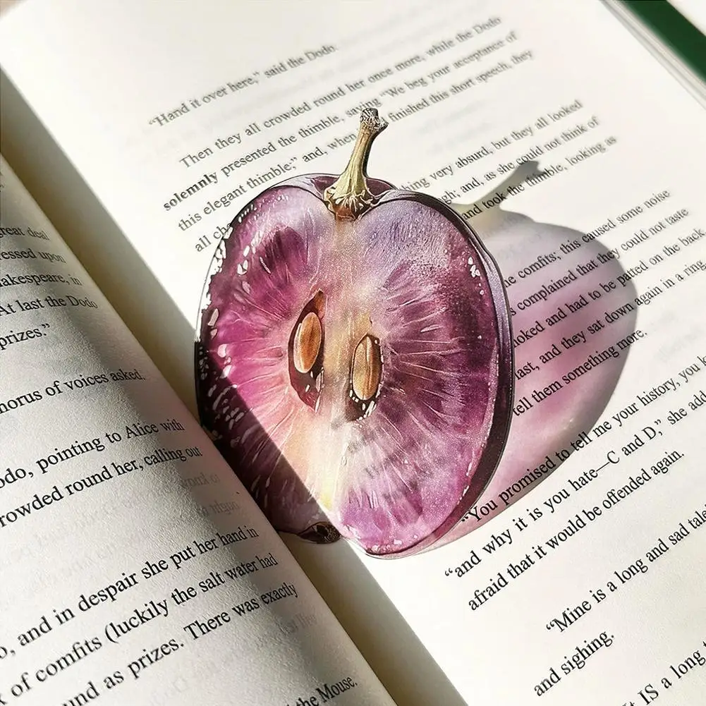 Fruit-shaped Acrylic Bookmark, Creative Gift for Bookworms
