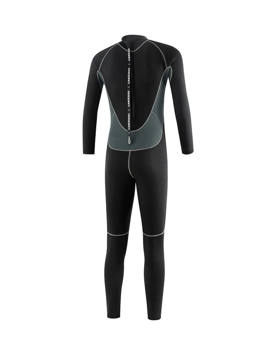 Heren wetsuits in koud water, neopreen 3 mm volledig nat pak uit één stuk voor duiken, surfen, snorkelen, kajakken, watersport, ritssluiting aan de achterkant