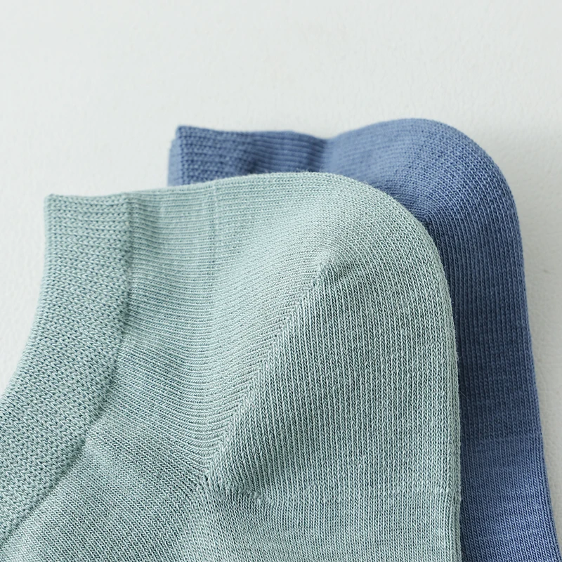 5 Paar Herren-Baumwollsocken, kurz, hochwertig, neu, lässig, atmungsaktiv, antibakteriell, Herren-Knöchelsocken, schwarz-weiß, Business-Socken – Detail 10