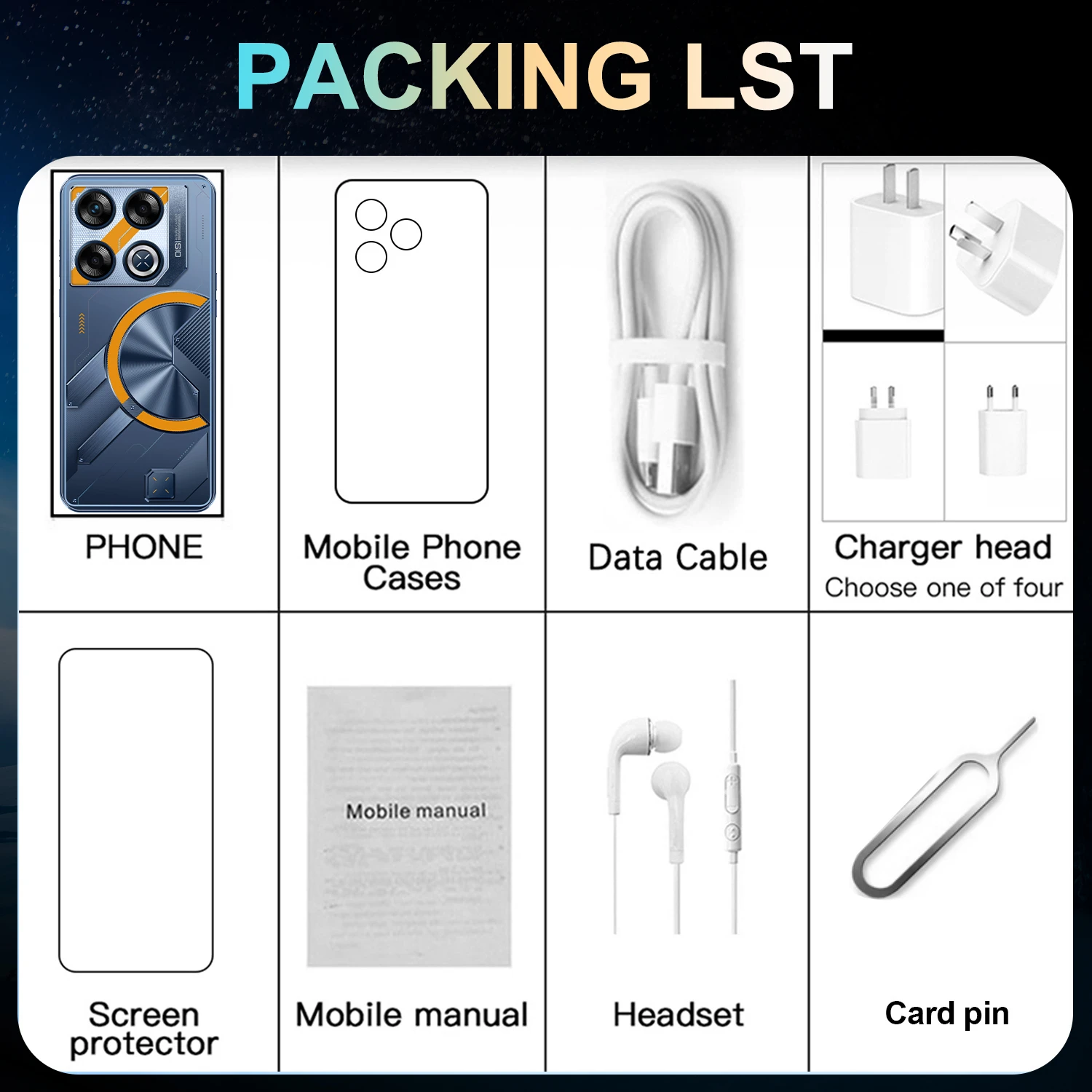 GT20 Pro Cellphone 7.3 Inch Original Smartphone Android14 Mobile Phone16GB+1TB 7800mAh 5G 108MP Dual SIM Card Global Version