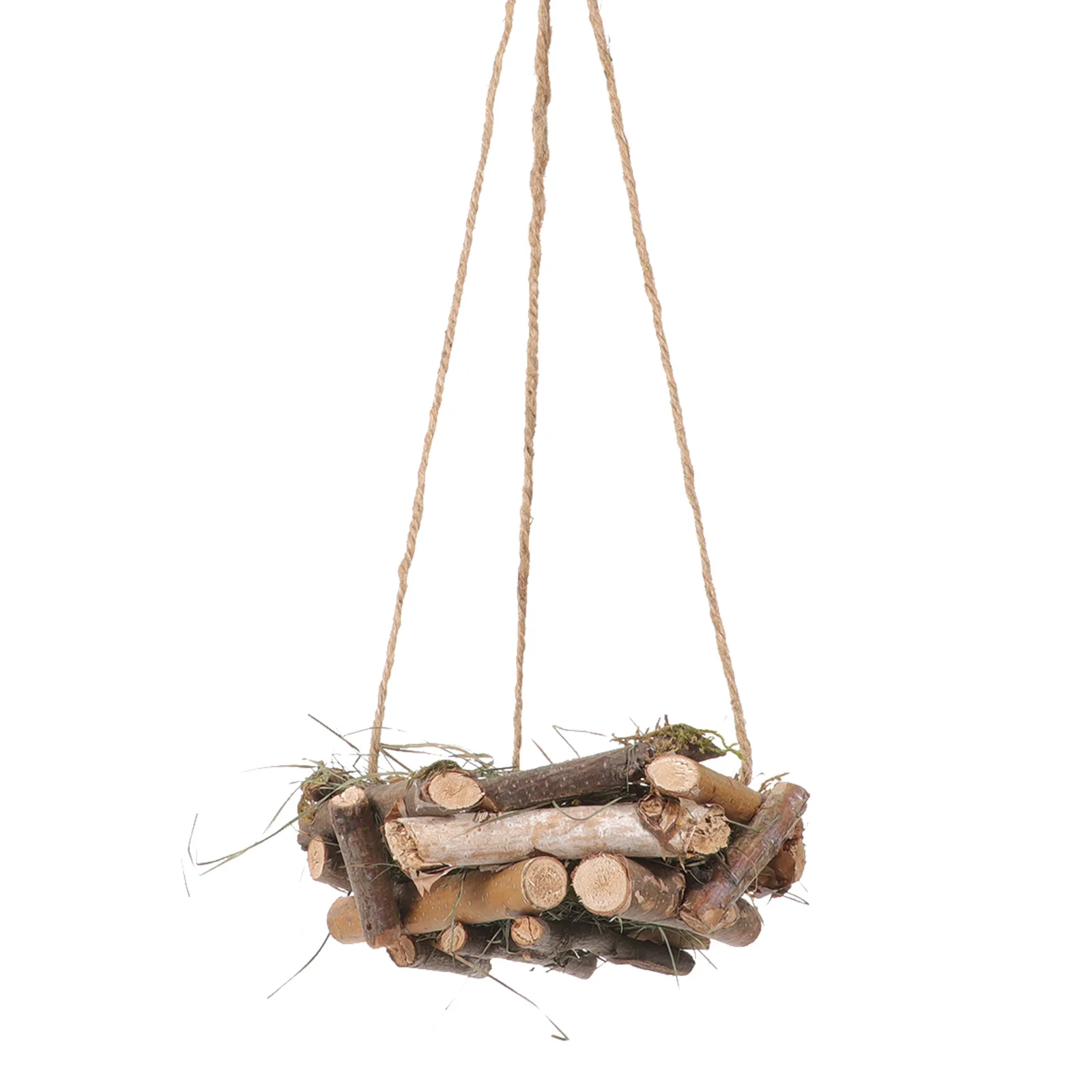 

Hanging Bird Nest Pendant Straw Woven Compact Lightweight Artificial Birds Nest Decoration Garden Home Outdoor Ornament