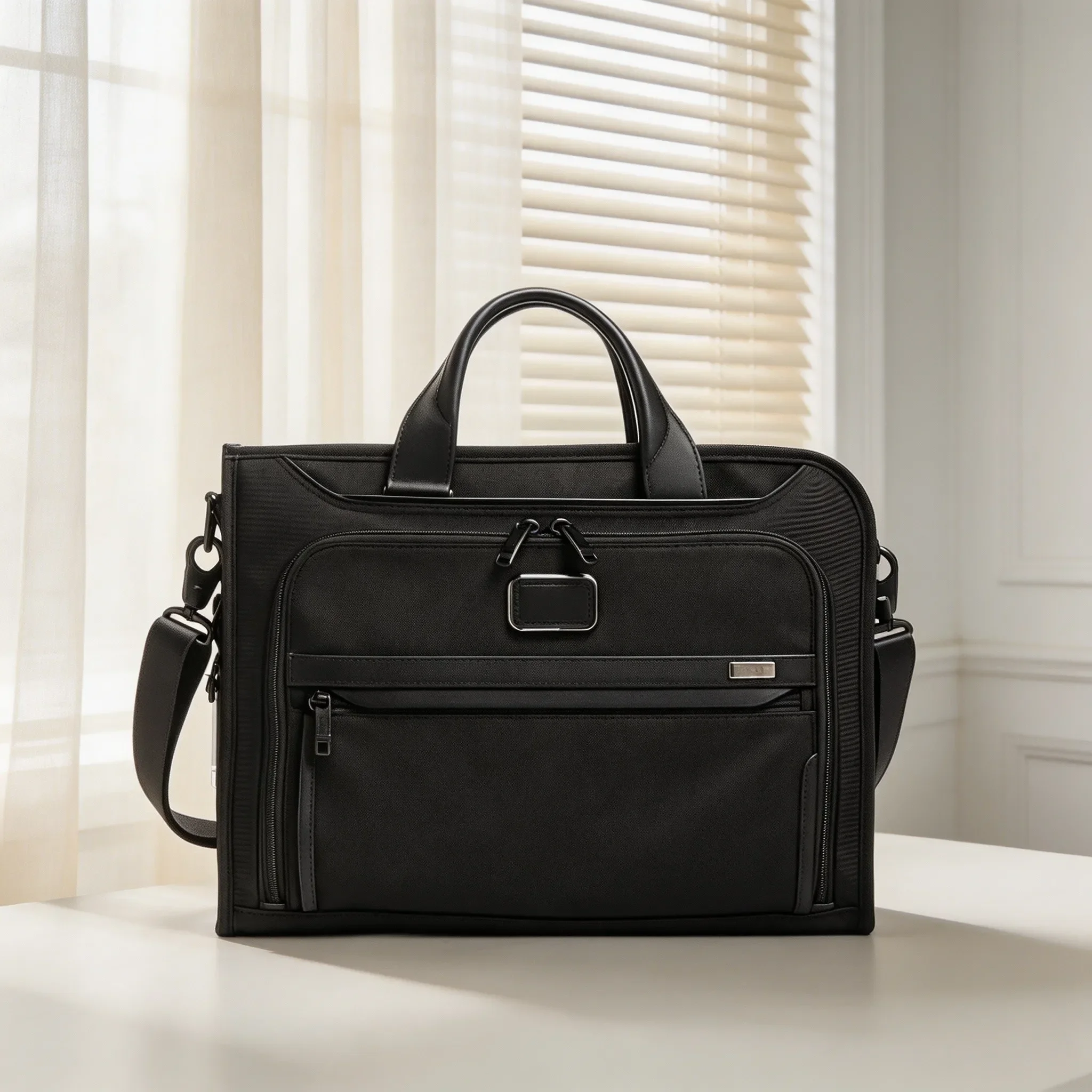 Large Capacity Multi-Way Laptop Briefcase, Business Handbag Single Shoulder Crossbody Bag