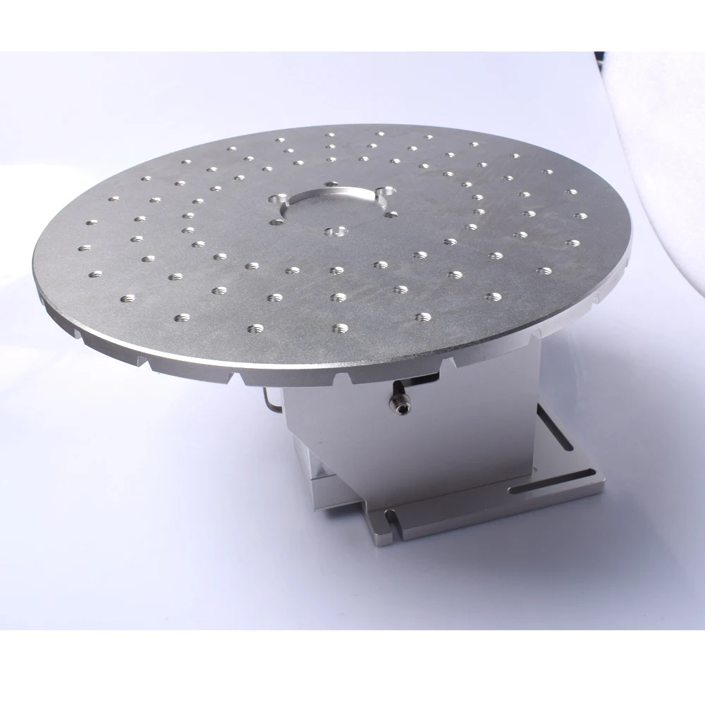 NEW Round Wheel Rotary Axis Worktable for Fiber Laser Marking Engraving Machine 24 Channel Use Table Pen Solder Tip 2 Sides Use