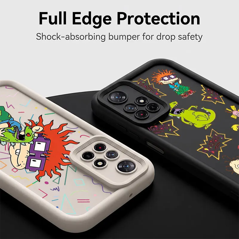 Cartoon R-Rugrats Shockproof Phone Case For Xiaomi Redmi Note 8 9S 10S 11 Pro Plus 12S 13 Pro+ 14S 15 Pro Plus Cover