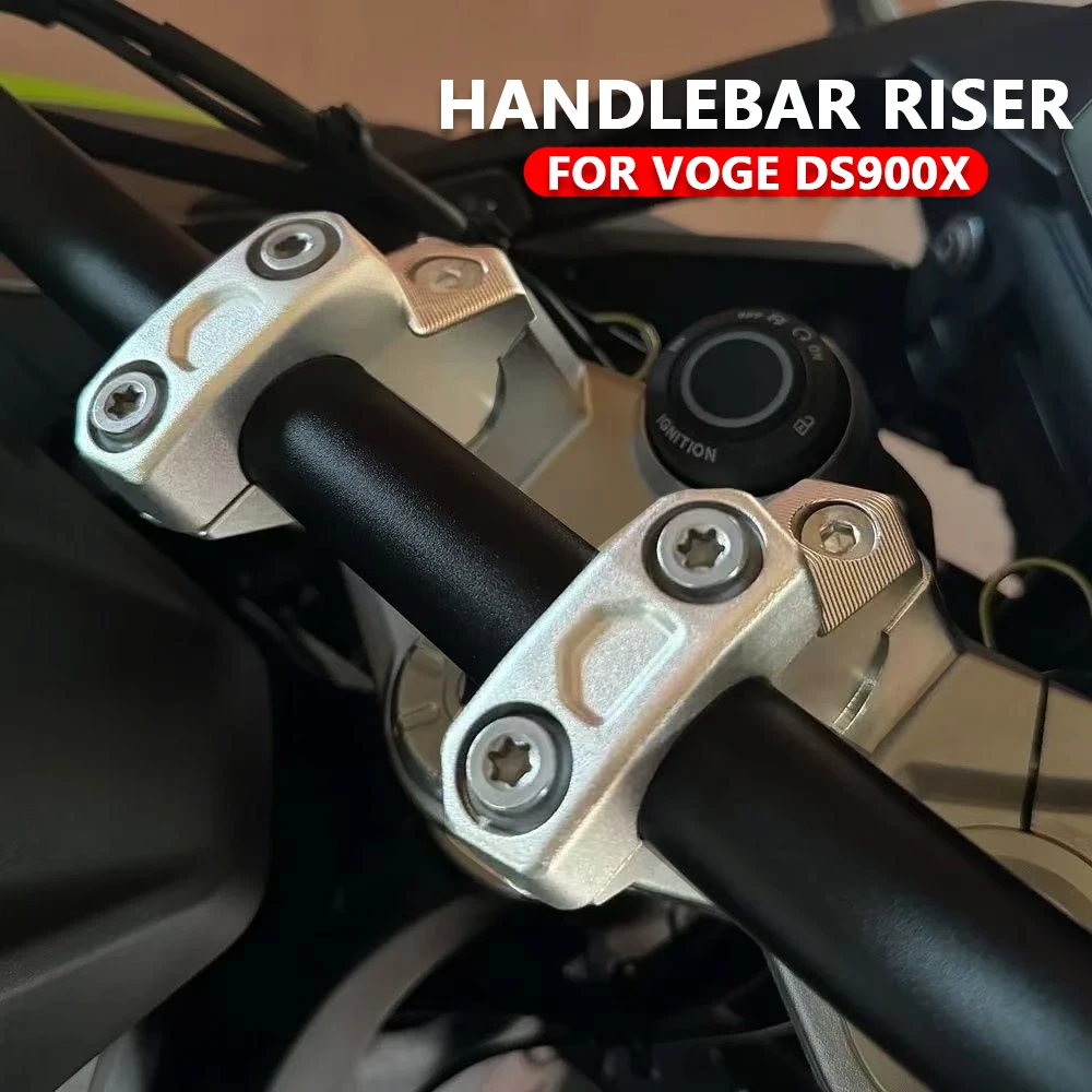 For Voge DS900X Handlebar riser New Motorcycle Accessories Silver Handlebar Riser Bar Mount Handle Clamp DSX DSX900 2024