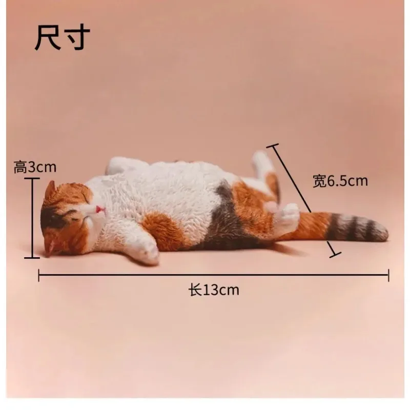 Auf Lager: JXK 1/6 Maßstab Simulierte Schlafende Katze, Handgefertigtes Modell für 12'' Actionfiguren, Trendige Spielpuppe, Desktop- und Autodekoration – Detail 5