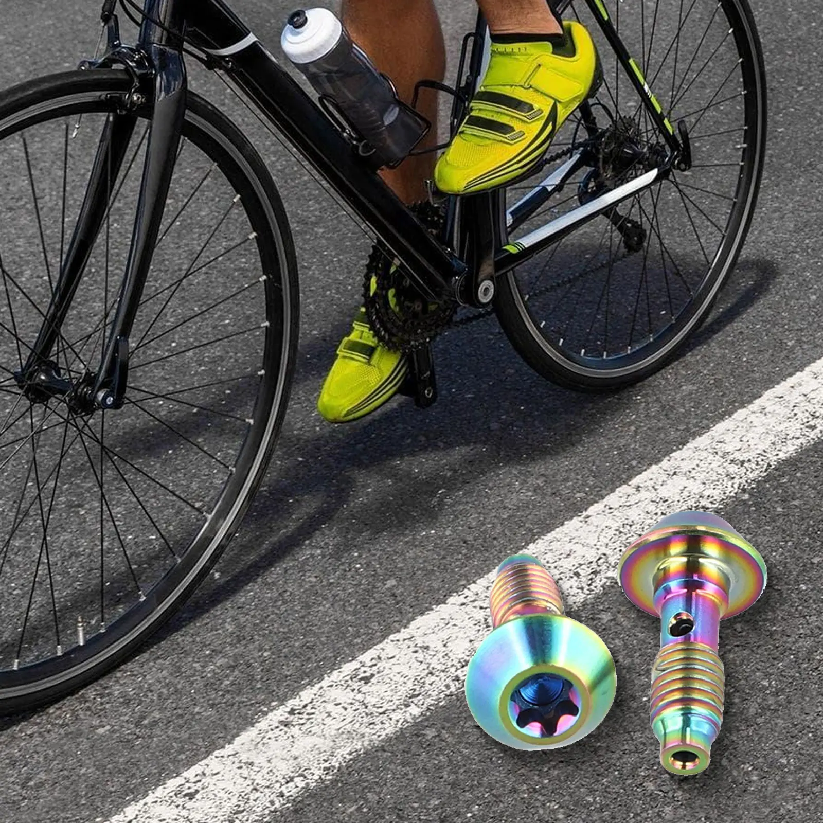 2pcs Bike Caliper Screws For Bicycle Bolts For Banjo Outdoor Cycling Accessories Practical 2pcs Bike Caliper Screws