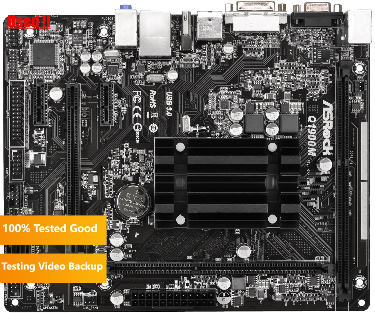 Imagem -02 - Integrado J1900 Quad-core Cpu Baixa Potência Ddr3 Aleatoriamente Enviar Marca Aparência Asrock-q1900m