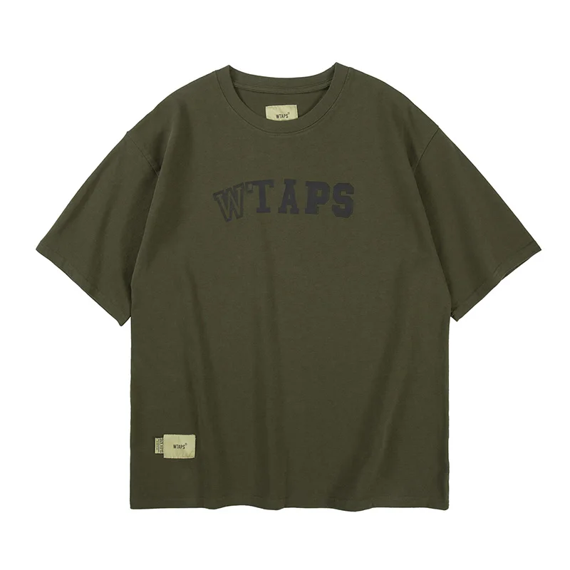 WTAPS T Shirt Men Woman Best Quality Letter Logo Printing Heavyweight Loose Casual Chaopai Fashion Street Tops Tee