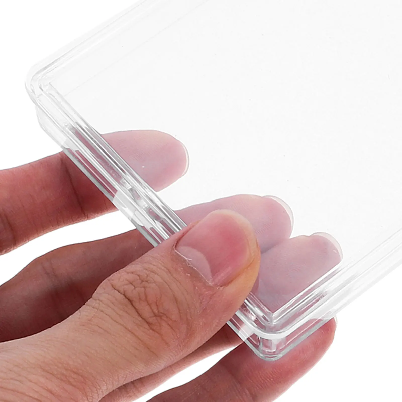 

1 set Clear Banknote Protection Box Transparent Holders Bags For Storage Pouches Portable Bill Organizer