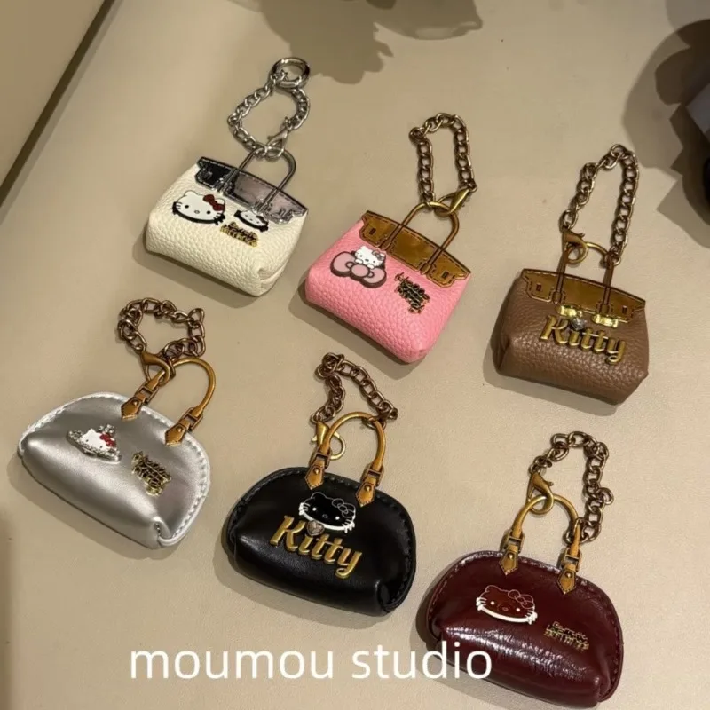 

Hello Kitty Anime Peripherals Cartoon Delicate Fashion Bag Pendant Sweet Cool Versatile Key Chain Cute Personality Jewelry