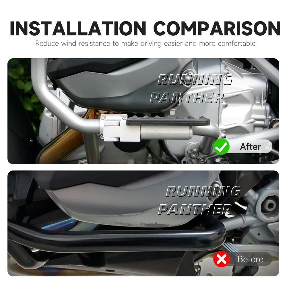 NEW Motorcycle accessories Cruise pedals Front bumper pedals For BMW R1250RT R1200RT R1250 RT R1200 RT r1200rt r1250rt