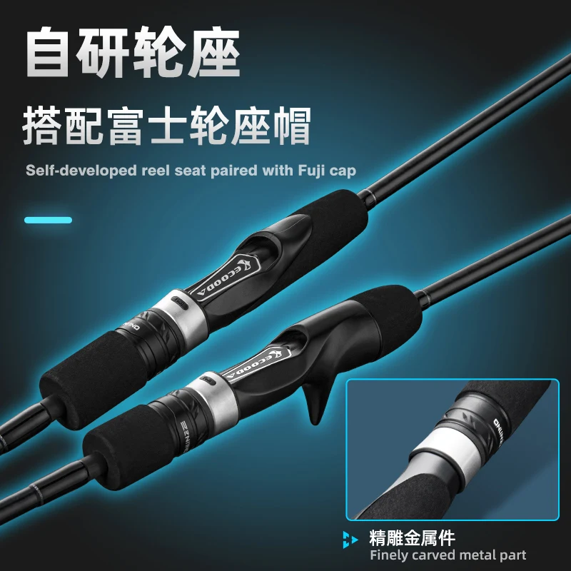 Ecooda eesj iii Slow Jigging Rod Boat fishing rod 1.83L 1.85MH 1.91ML  Fuji Guide Ring Ocean Rod Casting Spining rod