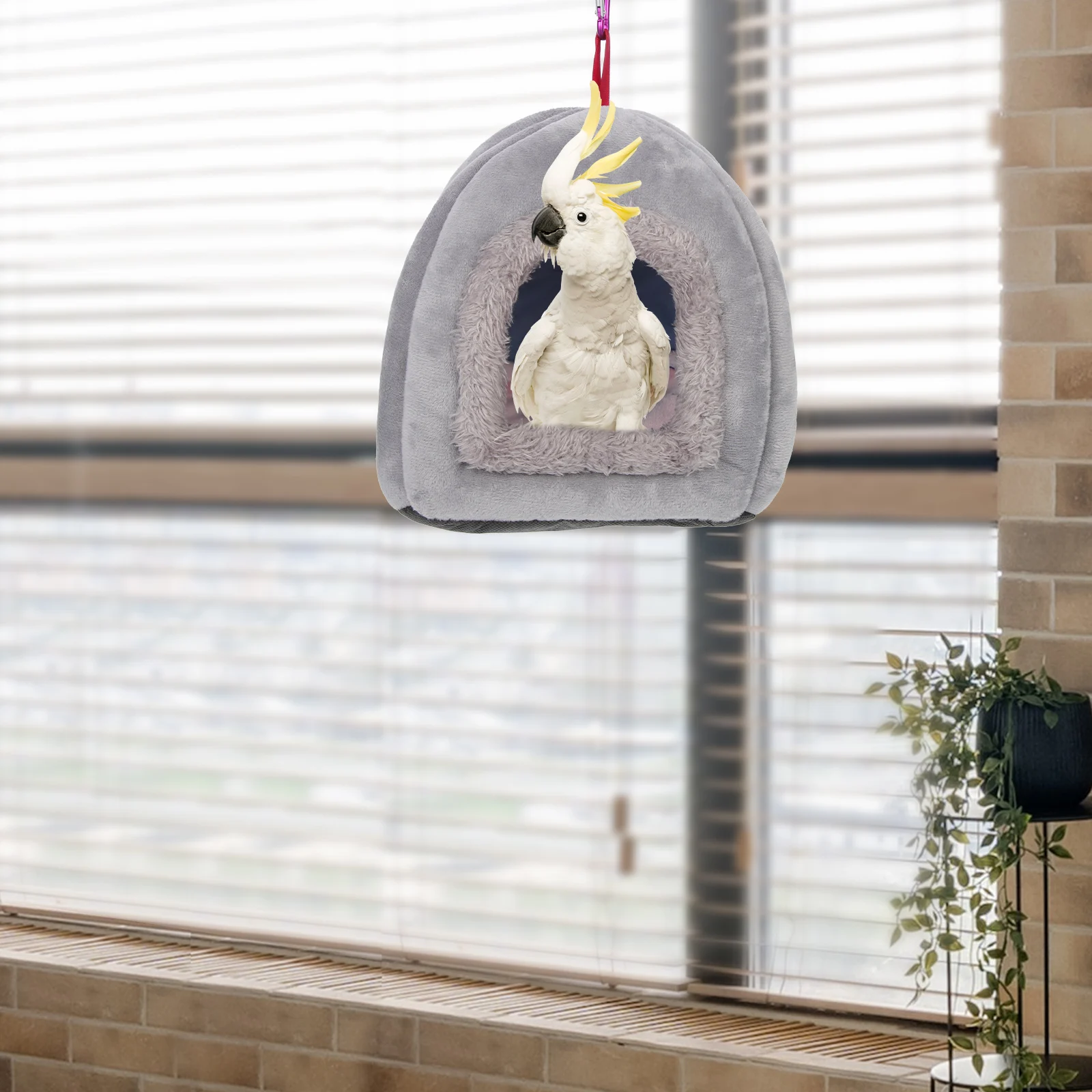 

1 Set Parrot Hammock Bird Nest Hanging Winter Warm Bed Small Pets Bright Color Comfortable Play Spot For Cages Couches Car Seats