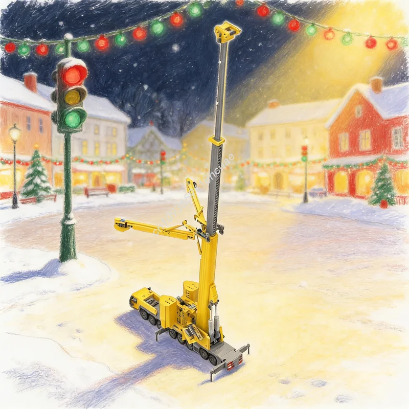 

1635 деталей MOC Мобильный кран, модель городского строительства, конструктор, архитектурный набор, рождественский подарок, развивающая игрушка для творчества и обучения