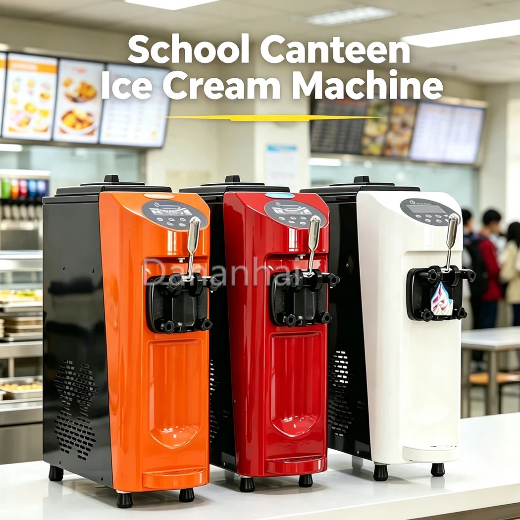 Durable 150*290*145mm Cylinder Ice Cream Machine Commercial Soft Serve Maker For Long Time Continuous Working