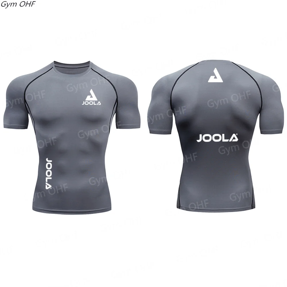 JOOLA Men's Fast Drying Tight Training T-Shirt For Table Tennis, Sweat Wicking And Breathable Sports Equipment