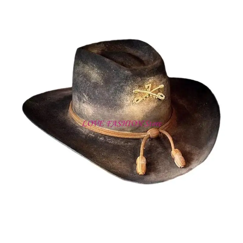 

Fashionable Wool Fedoras Hat Roll Brims Hat for Adult Outdoor Casual Activity Y166