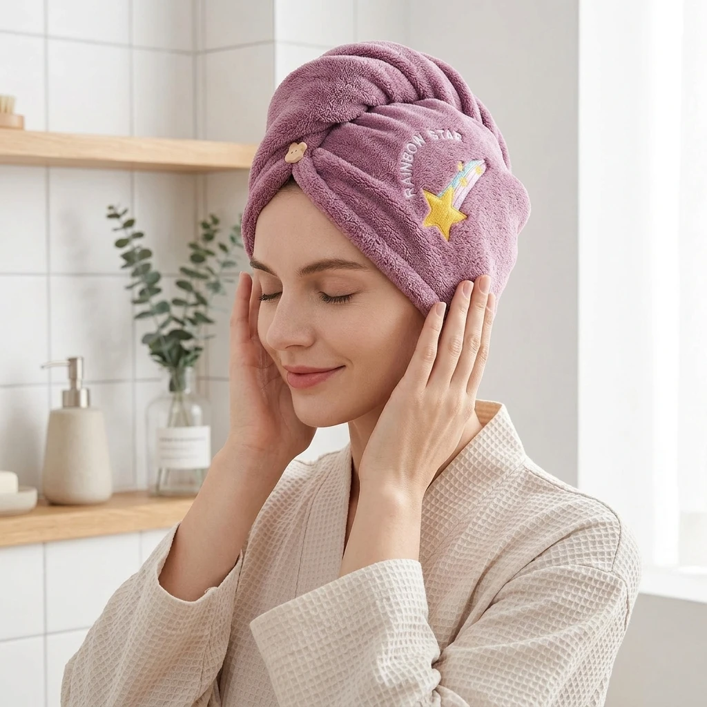 1pc Microfiber Hair Drying Tow - Hair Turban Towel ulasan dan harga