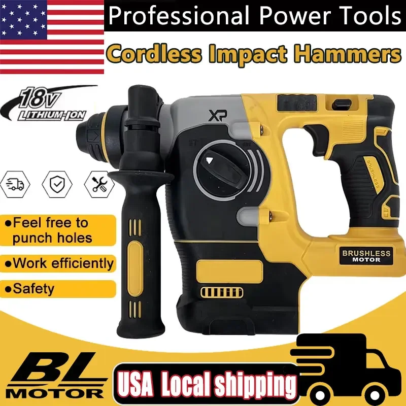 

Электрический бесщеточный молоток Fit Dewalt, многофункциональная электрическая кирка, промышленная мощная ударная дрель