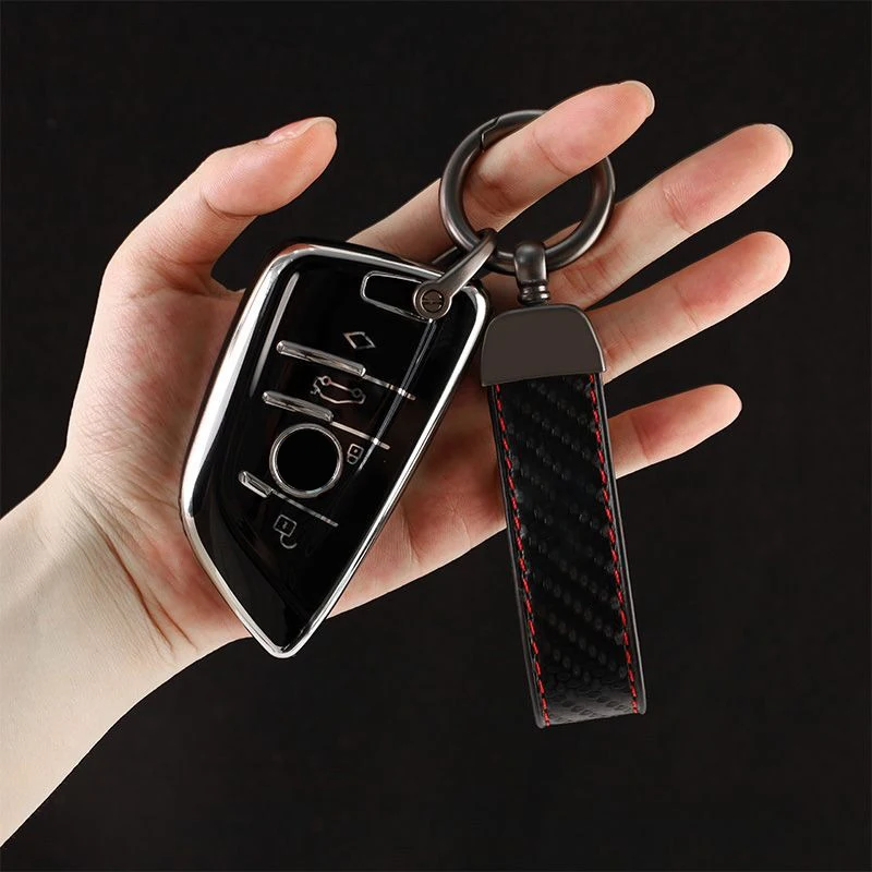 Leather Car Stlying Key Chain Anti-loss Keychain Keyring For Ford Ranger S-Max Focus Galaxy Mondeo Transit Tourneo Custom Ranger